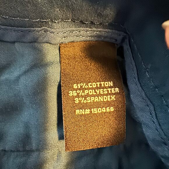 41 Hawthorn Women’s Chino Shorts Blue Solid Regular Fit Flat Front NWOT Size 2 - Picture 7 of 8